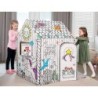 Casa de juego bankers box playhouse unicornio para pintar fabricada en carton reciclado 1210x960x810 mm