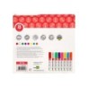 Rotulador liderpapel tiza liquida punta redonda trazo 6 mm caja de 8 unidades colores surtidos