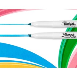 Rotulador sharpie permanente s-note punta biselada trazo 1,2 /3,87 mm blister 4 unidades colores surtidos