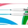 Rotulador sharpie permanente s-note punta biselada trazo 1,2 /3,87 mm blister 12 unidades colores surtidos