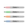 Rotulador sharpie permanente fino blister 4 unidades colores pastel surtidos