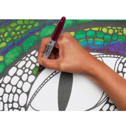 Rotulador sharpie permanente fino blister 24 unidades colores surtidos