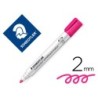 Rotulador staedtler lumocolor 351 para pizarra blanca punta redonda 2 mm recargable color rosa