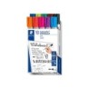 Rotulador staedtler lumocolor 351 para pizarra blanca punta redonda 2 mm recargable caja 10 unidades colores surtidos