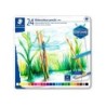 Lapices de colores staedtler acuarelables caja metal de 24 unidades colores surtidos