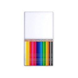 Lapices de colores staedtler acuarelables caja metal de 24 unidades colores surtidos
