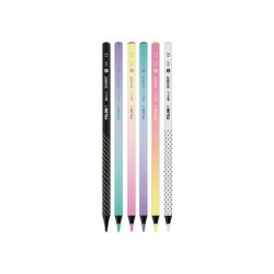Lapices de colores milan sunset mina gruesa 3,5 mm caja de 6 unidades colores surtidos
