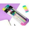 Lapices de colores milan sunset mina gruesa 3,5 mm caja de 6 unidades colores surtidos