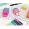 Sacapuntas milan compact sunset plastico 2 usos con goma de borrar colores surtidos