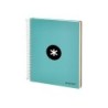 Cuaderno espiral a5 micro antartik tapa forrada120h 100 gr horizontal 5 banda6 taladros color menta