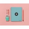 Cuaderno espiral a5 micro antartik tapa forrada120h 100 gr horizontal 5 banda6 taladros color menta