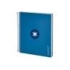 Cuaderno espiral a5 micro antartik tapa forrada120h 90 gr cuadro 5mm 5 bandas6 taladros color azul oscuro