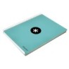 Cuaderno espiral a4 micro antartik tapa forrada 120h 90 gr liso 5 bandas 4 taladros color menta