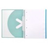 Cuaderno espiral a4 micro antartik tapa forrada 120h 90 gr liso 5 bandas 4 taladros color menta