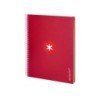 Cuaderno espiral a4 micro antartik tapa forrada 120h 90 gr horizontal 5 bandas 4 taladros color frambuesa