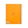 Cuaderno espiral a4 micro antartik tapa forrada 120h 90 gr horizontal 5 bandas 4 taladros color mostaza