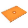 Cuaderno espiral a4 micro antartik tapa forrada 120h 90 gr horizontal 5 bandas 4 taladros color mostaza