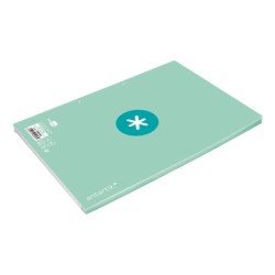 Recambio a4 antartik 80 hojas 90g/m2 cuadro 5 mm 4 taladros 1 banda marco color menta