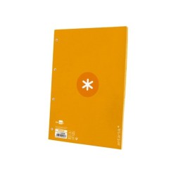 Recambio a4 antartik 80 hojas 90g/m2 cuadro 5 mm 4 taladros 1 banda marco color mostaza