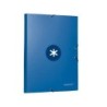 Carpeta antartik gomas a4 3 solapas carton forrado azul oscuro