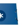 Carpeta antartik gomas a4 3 solapas carton forrado azul oscuro