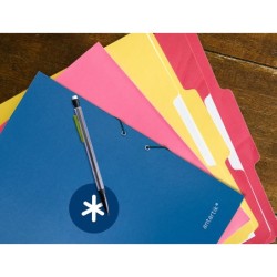 Carpeta antartik gomas a4 3 solapas carton forrado azul oscuro