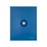 Carpeta 4 anillas 40 mm mixtas antartik a4 forrada color azul marino
