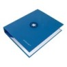 Carpeta 4 anillas 40 mm mixtas antartik a4 forrada color azul marino
