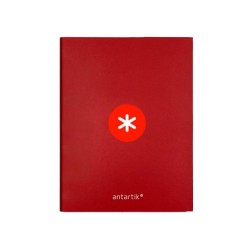Carpeta antartik a4 forrada 4 anillas 25 mm redondas color frambuesa
