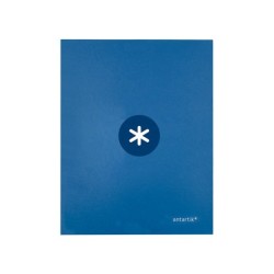 Carpeta antartik a4 forrada 4 anillas 25 mm redondas color azul oscuro