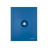 Carpeta antartik a4 forrada 4 anillas 25 mm redondas color azul oscuro
