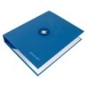 Carpeta antartik a4 forrada 4 anillas 25 mm redondas color azul oscuro