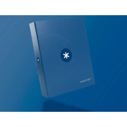 Carpeta antartik a4 forrada 4 anillas 25 mm redondas color azul oscuro