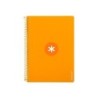 Cuaderno espiral a4 antartik tapa dura 80h 90gr cuadro 4mm con margen color mostaza