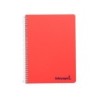 Cuaderno espiral liderpapel a5 wonder tapa plastico 80h 90gr cuadro 5mm con margen colores surtidos