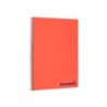 Cuaderno espiral liderpapel a4 wonder tapa plastico 80h 90gr cuadro 5mm con margen colores surtidos
