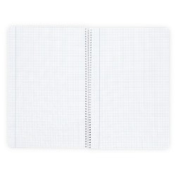 Cuaderno espiral liderpapel a4 wonder tapa plastico 80h 90gr cuadro 5mm con margen colores surtidos