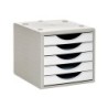 Fichero cajones de sobremesa archivo 2000 5 cajones color blanco opaco 270x340x260 mm
