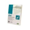 Papel verjurado liderpapel a4 180g/m2 crema paquete de 100 hojas