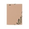 Carpeta liderpapel gomas din a4 3 solapas ecouse cartulina 400 g/m2 color kraft marron