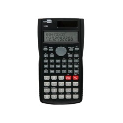 Calculadora liderpapel cientifica xf33 12 digitos 240 funciones con tapa solar y pilas color negro 156x85x20