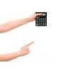 Calculadora liderpapel sobremesa xf26 12 digitos solar y pilas color negro 127x105x24 mm