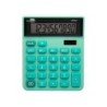 Calculadora liderpapel sobremesa xf24 10 digitos solar y pilas color verde 127x105x24 mm