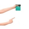 Calculadora liderpapel sobremesa xf24 10 digitos solar y pilas color verde 127x105x24 mm