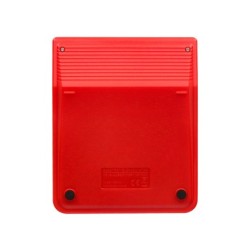 Calculadora liderpapel sobremesa xf22 10 digitos solar y pilas color rojo 127x105x24 mm