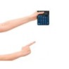 Calculadora liderpapel sobremesa xf17 8 digitos solar y pilas color azul 127x105x24 mm