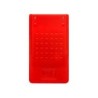 Calculadora liderpapel bolsillo xf11 8 digitos solar y pilas color rojo 115x65x8 mm