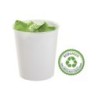 Papelera plastico archivo 2000 ecogreen 100% reciclada 18 litros color blanco pastel