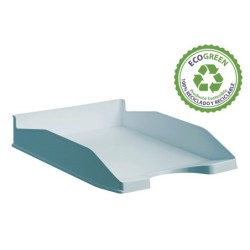 Bandeja sobremesa archivo 2000 ecogreen plastico 100% reciclado apilable formatos din a4 y folio color azul