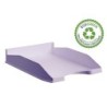 Bandeja sobremesa archivo 2000 ecogreen plastico 100% reciclado apilable formatos din a4 y folio color malva